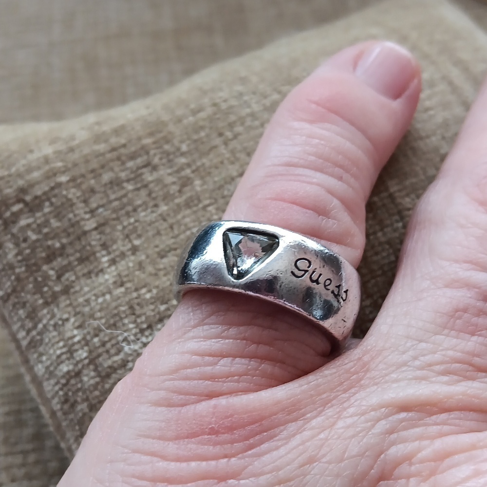 Silver Tone GUESS Ring - Picture 6 of 9